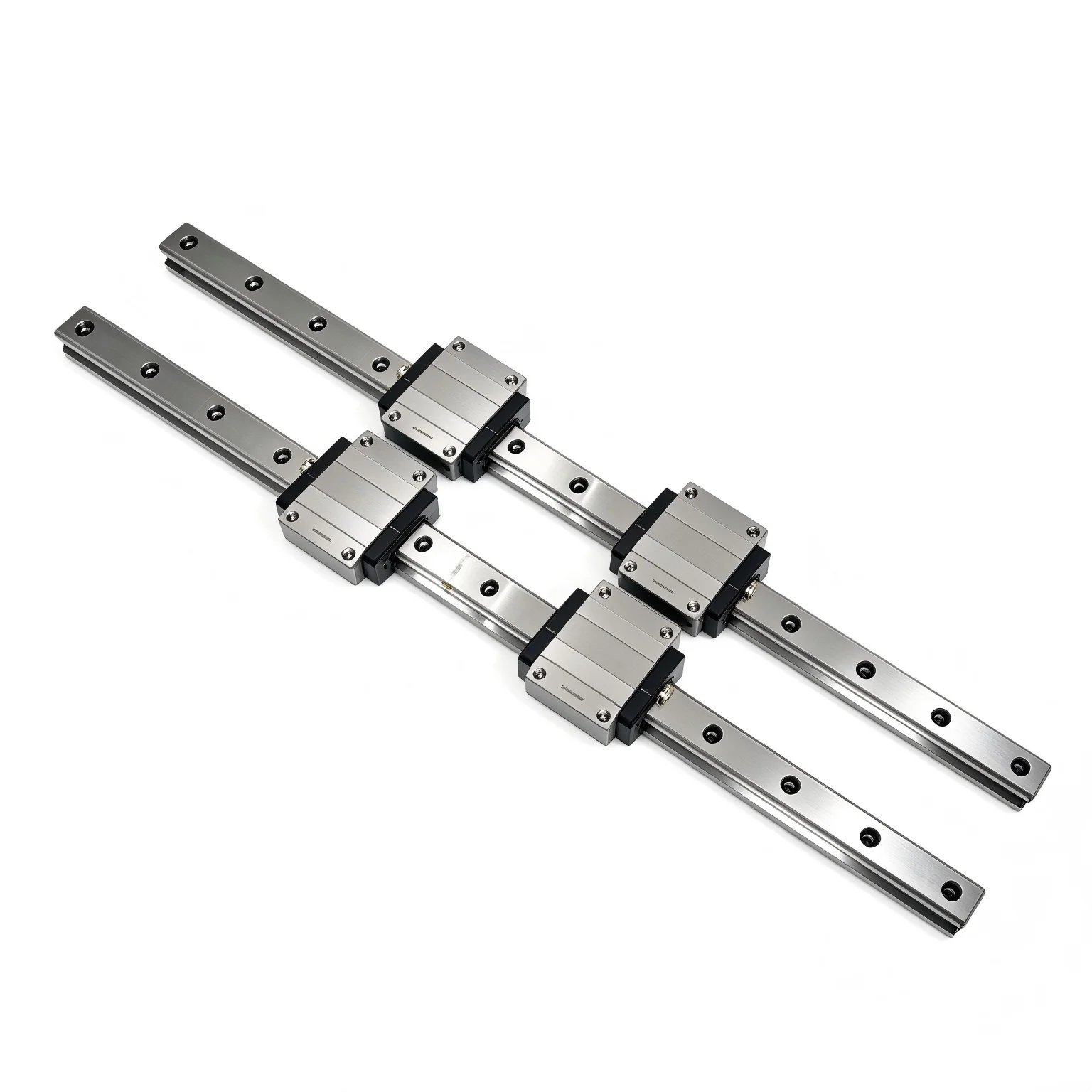 93-4153 Haas Tl-2 X Axis Linear Guide Rail Set, Rexroth Linear Motion Bearing, 2 Rails + 4 Slider Blocks, Replacement Parts