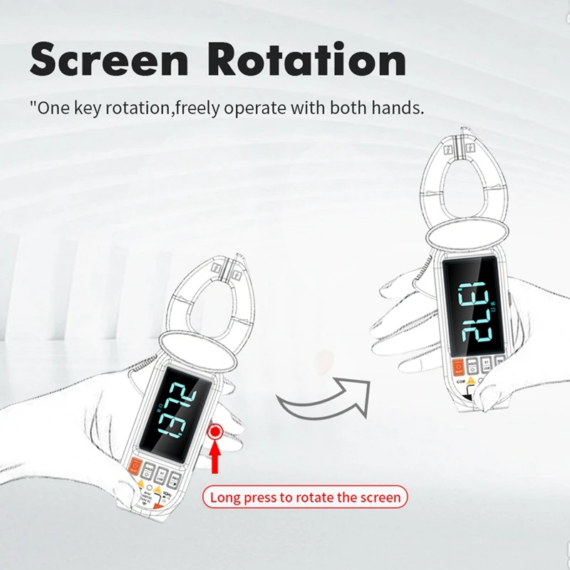 Winapex 268B Intelligent Large Screen AC-DC Leakage Meter AC Leakage Clamp Meter 600MA-60A Multi-Function Leakage Current Meter