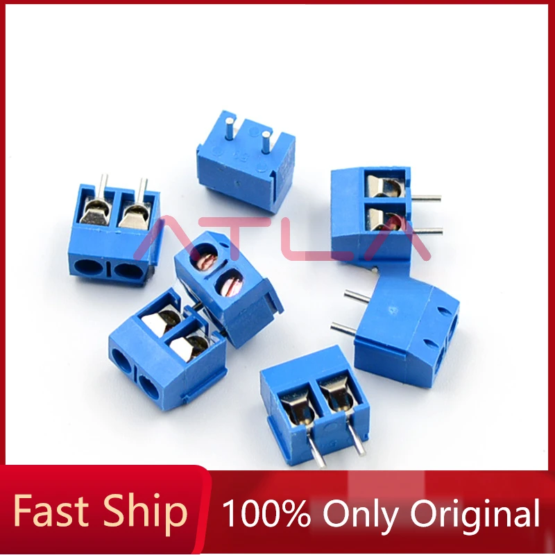 

10PCS 5.08-301-2P 301-2P 2 Pin Screw Terminal Block Connector 5mm Pitch