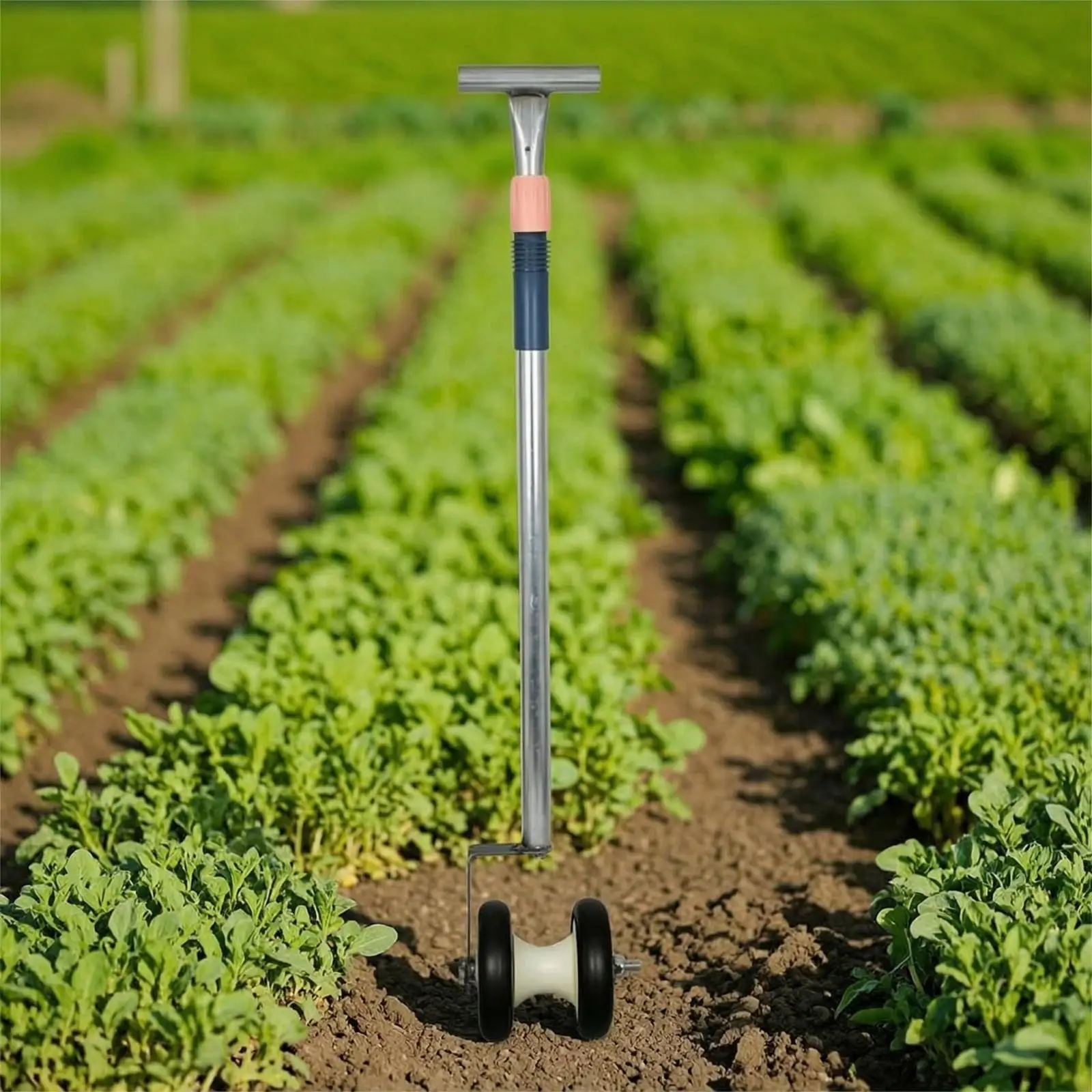 Drip Irrigation Tube Puller for Farm Use Water Line Lifting Tool with Wheel Guide for Crop Rows