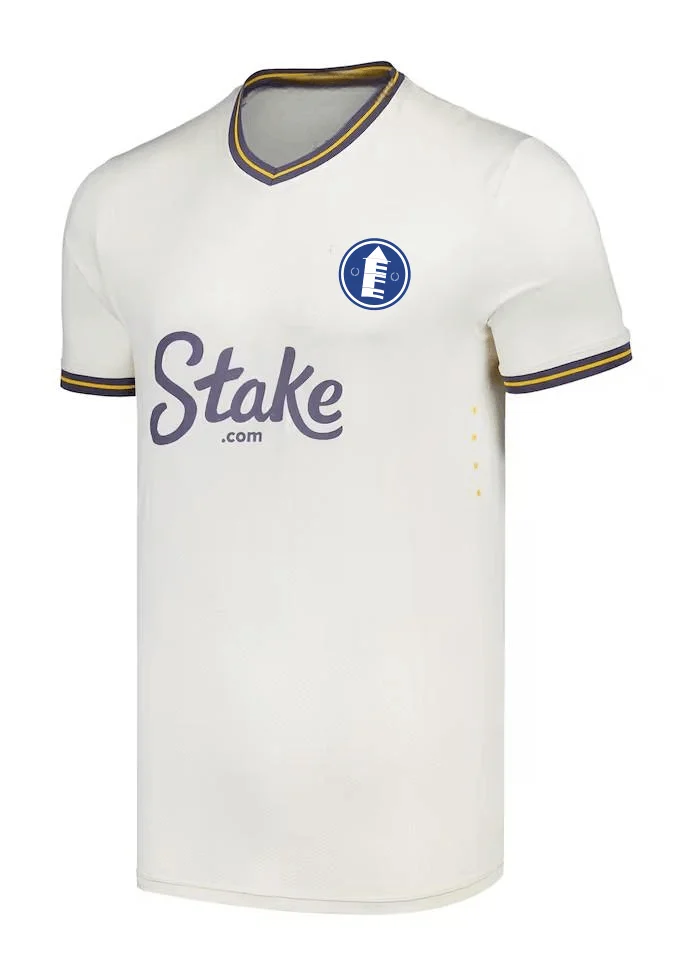 نيو إنجلاند نمط إيفرتون نسخة مروحة الكبار الأطفال عارضة الرياضة تي شيرت كرة القدم جيرسي تنفس قصيرة الأكمام نادي كرة القدم