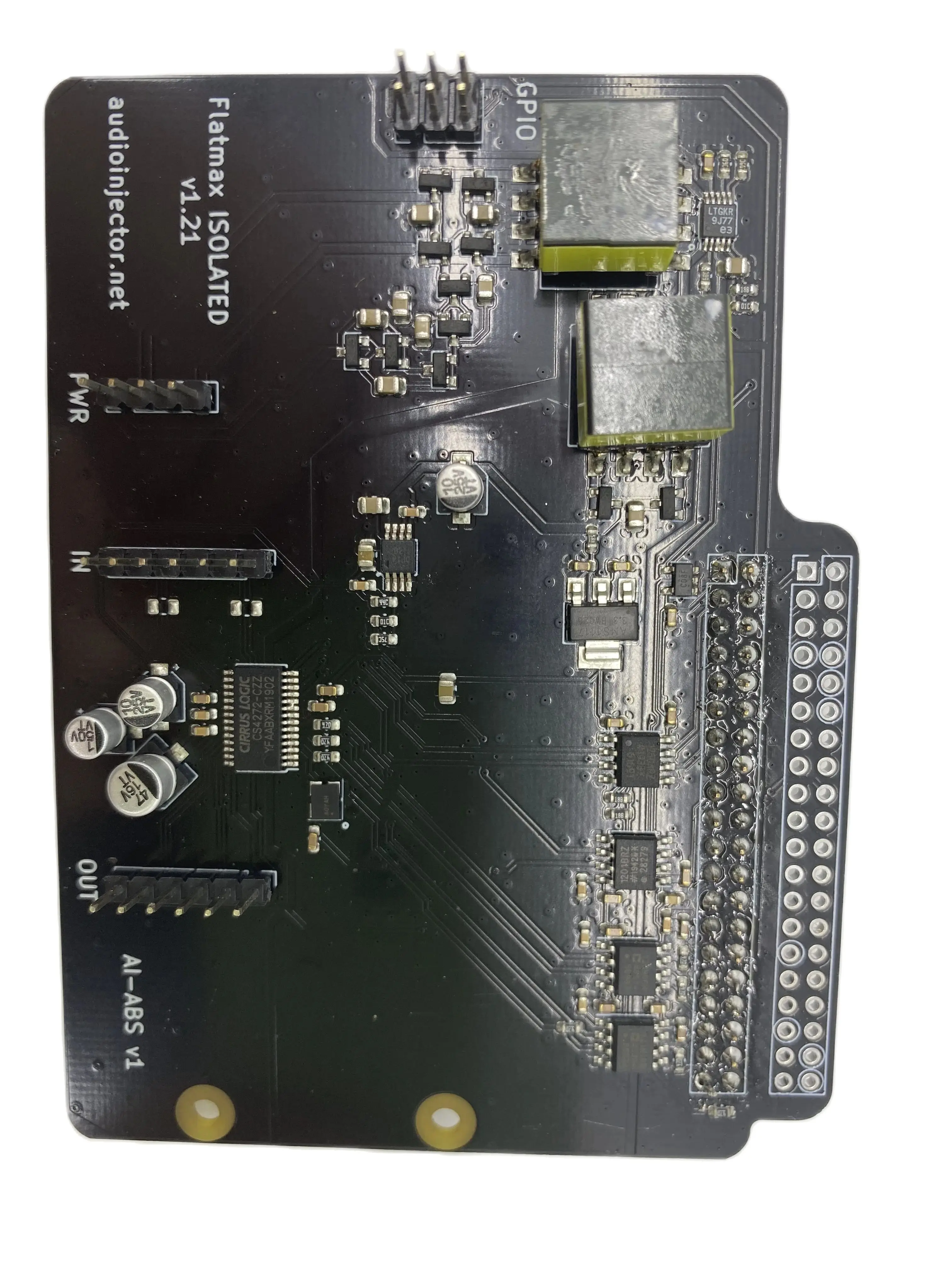 Audio Injector Isolated sound card for Raspberry Pi HIFI DAC HAT HIFI DAC Audio Card Expansion Board for Raspberry Pi