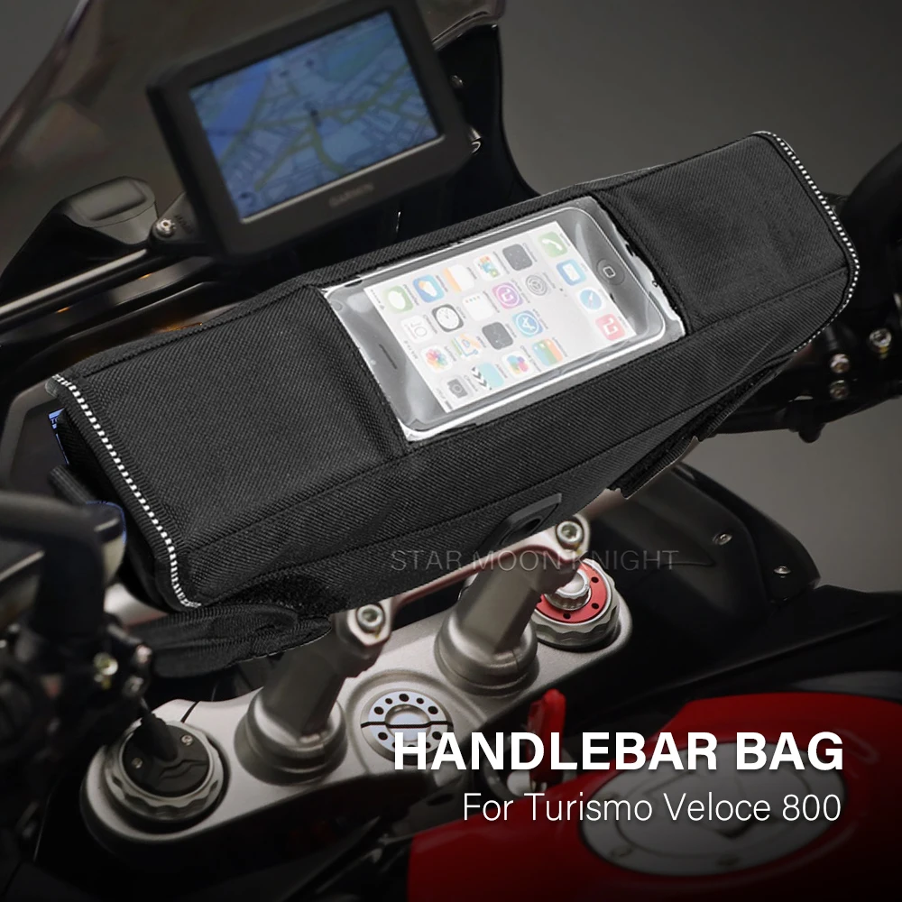 For MV Agusta Turismo Veloce 800 Lusso RC SCS Rosso Motorcycle Accessories Waterproof Bag Storage Handlebar bag Travel Tool bag