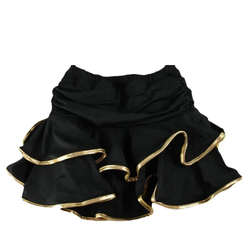 10 colores nuevas niñas falda de baile latino salón de baile Samba Chacha vestido de baile Culottes para niños actuación espectáculo falda Ropa de baile