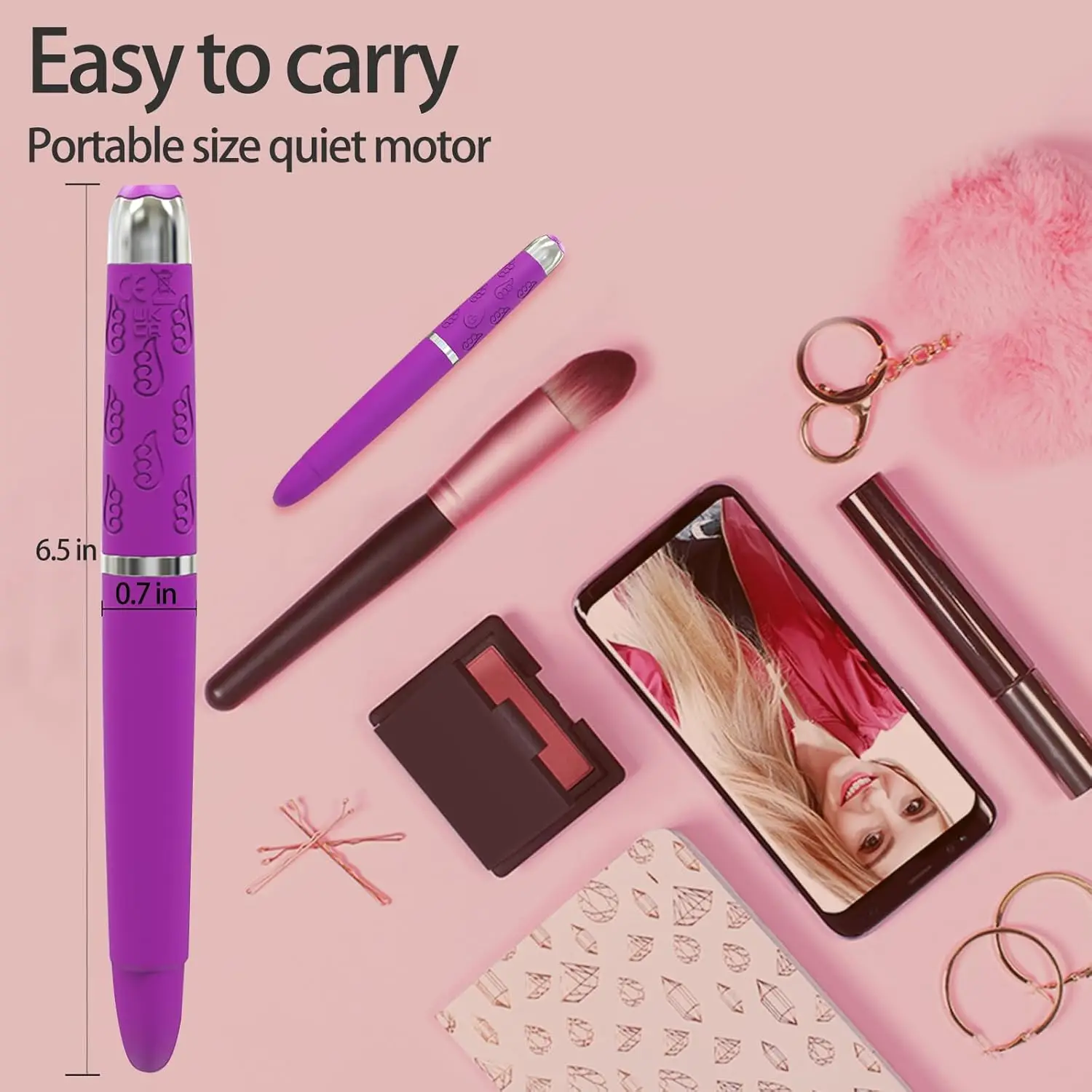 قلم تدليك سعيد للنساء، هزاز الحلمة، محفز البظر، هزاز، هزاز رصاصة، هزاز جي سبوت، قوة 10 ترددات #6