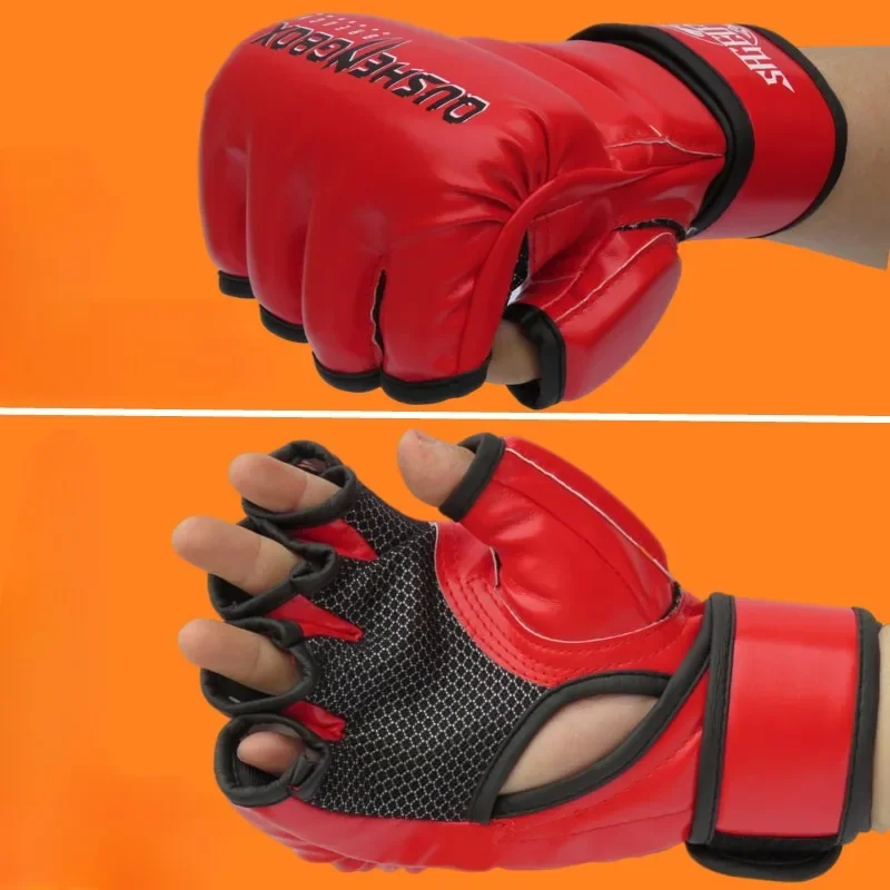 Profession MMA Gloves Sandbag Muay Thai Boxing Glove Mitten Sparring Gloves Fighting Martial Arts Tranining Hand Protector