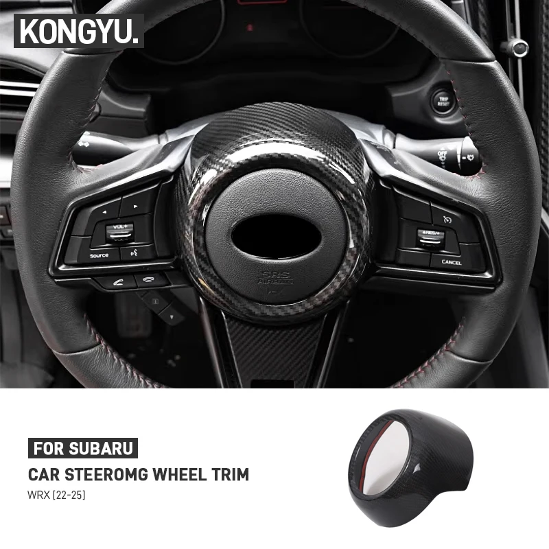 

Для Subaru WRX VB 2022-2025: Накладка на панель кнопок управления звуком на руле из настоящего карбона, аксессуары для интерьера автомобиля