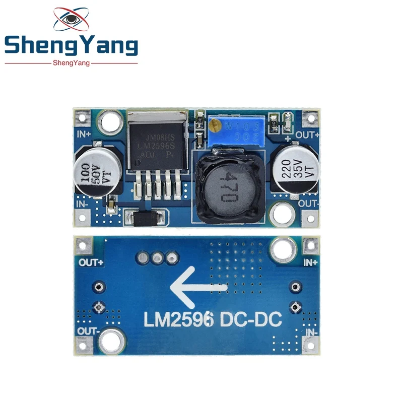 Блок питания TZT LM2596, понижающий модуль, Регулируемый источник питания 1,5-35 в, 3,3 В/5 В/12 В/24 В