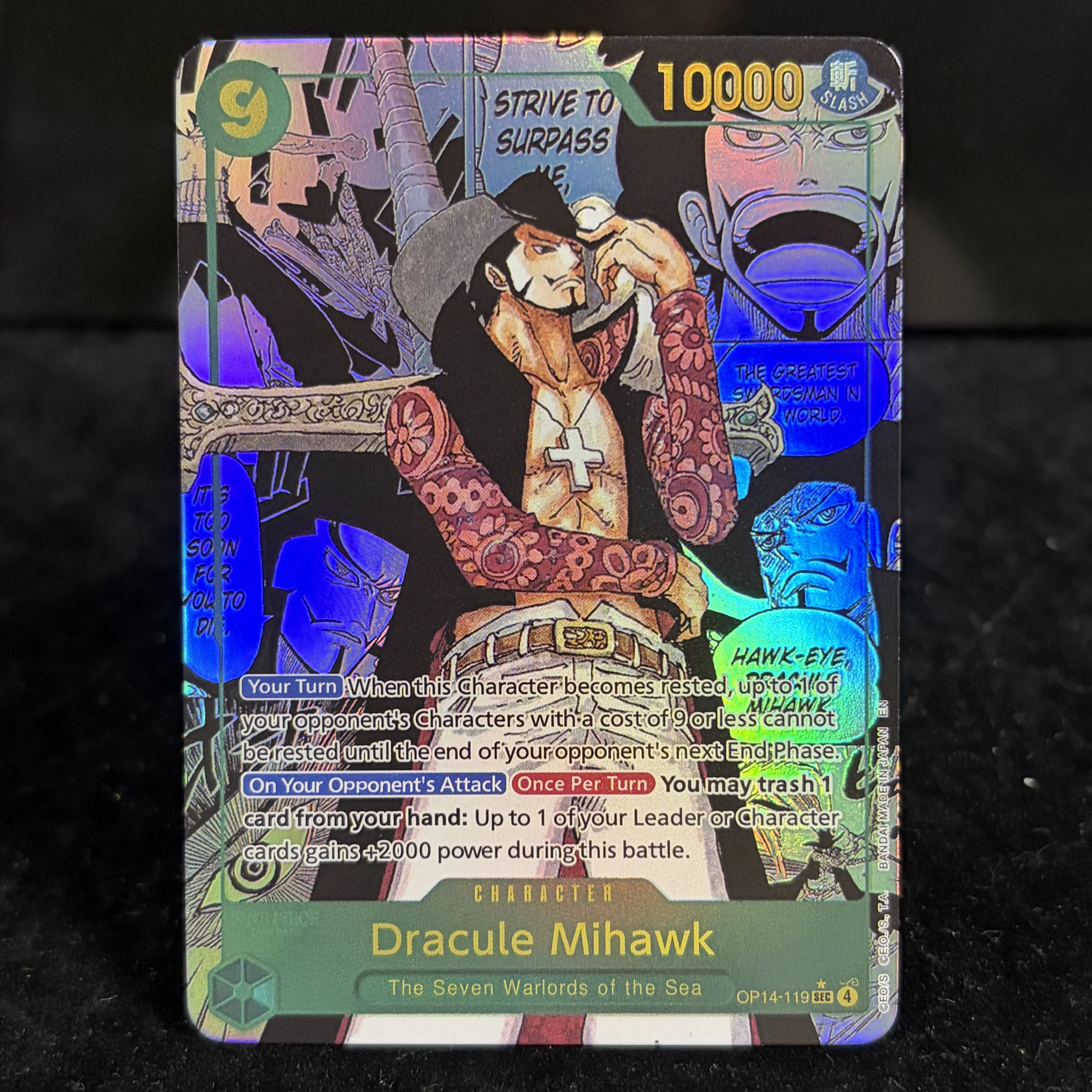 One Piece TCG Premium Proxy Cards Set - Mihawk Hancock Shanks Crocodile Perona OPCG Game Card for Deck Building & Collection