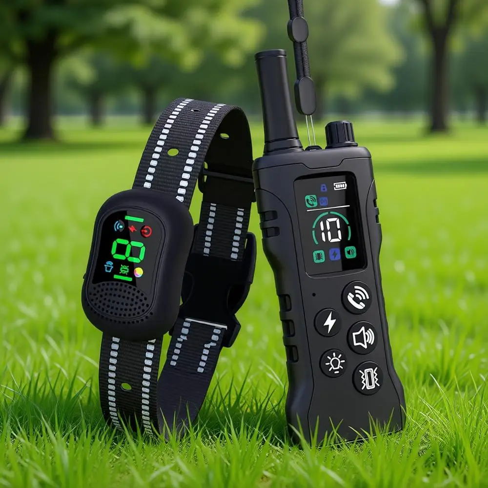 

Dog Training Collar with Remote, Waterproof Electric Collar, 4 Training Modes, Remote Calling Feature, Rechargeable E-Collar for