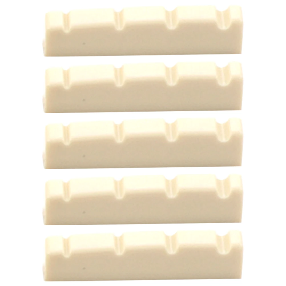 

5pcs Slotted Mandolin Nuts Premium Plastic Replacement String Support For Clearer Tone Durable Instrument Accessories Guitar