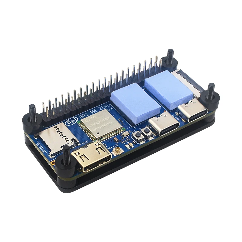 Banana pi BPI-M4 zero caixa de metal alumínio escudo de resfriamento passivo com dissipador de calor cpu proteger escudo para banana pi BPI-M4 zero