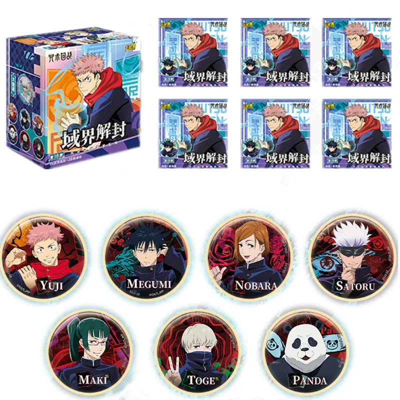 Jujutsu Kaisen Domain Expansion Collectible Trading Cards with Yuji Megumi Satoru Character Artwork for Anime Fans
