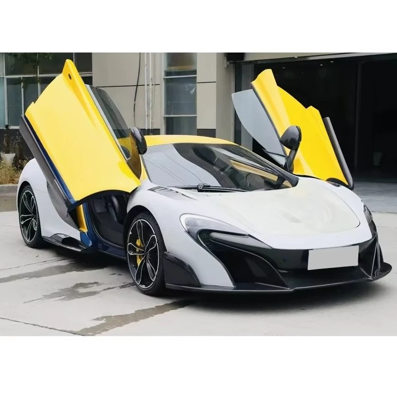 Car Parts for McLaren 650S Upgrade to 675LT Style Carbon Fiber Front Rear Bumper Spoiler Fenders Side Skirt for MP4-12C Body Kit
