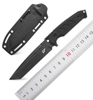 Eafengrow EF129 Fixed Blade Knife DC53 Steel Tanto Blade G10 Handle Full Tang Fixed Knifes Straight Knife for Camping Hunting