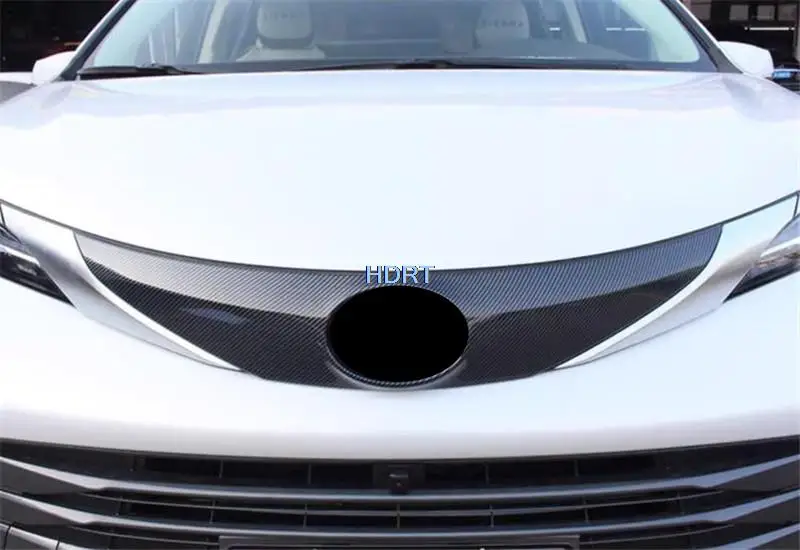 For Toyota Sienna Granvia 2021 + Accessories Front Hood Bonnet Grill Grille Bumper Lip Mesh Trim Strip Cover Molding Car Styling