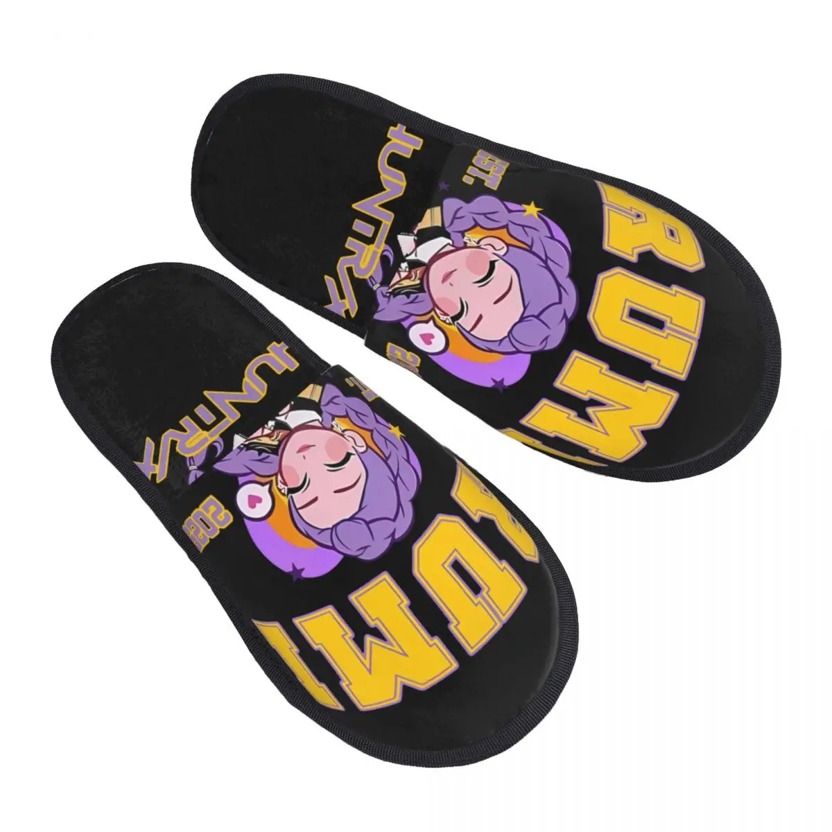 

Kpop Demon Hunter Huntrix Rumi домашние тапочки для девочек женские мягкие тапочки без шнуровки из пены с эффектом памяти