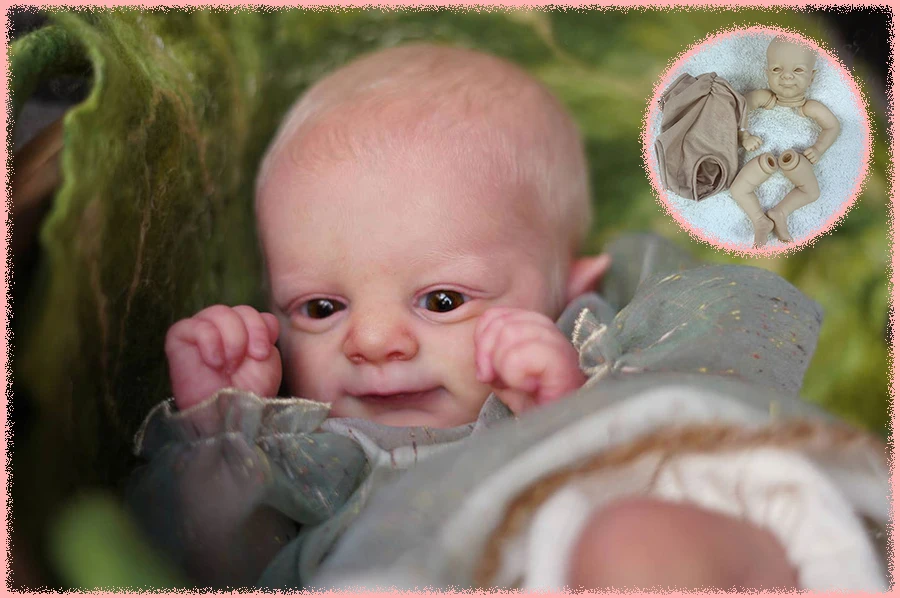 

17-дюймовый комплект куклы Fairy Elf Flynn Reborn, лесной незавершенный неокрашенный свежий цвет, пустые детали куклы «сделай сам» с тканевым корпусом и глазами