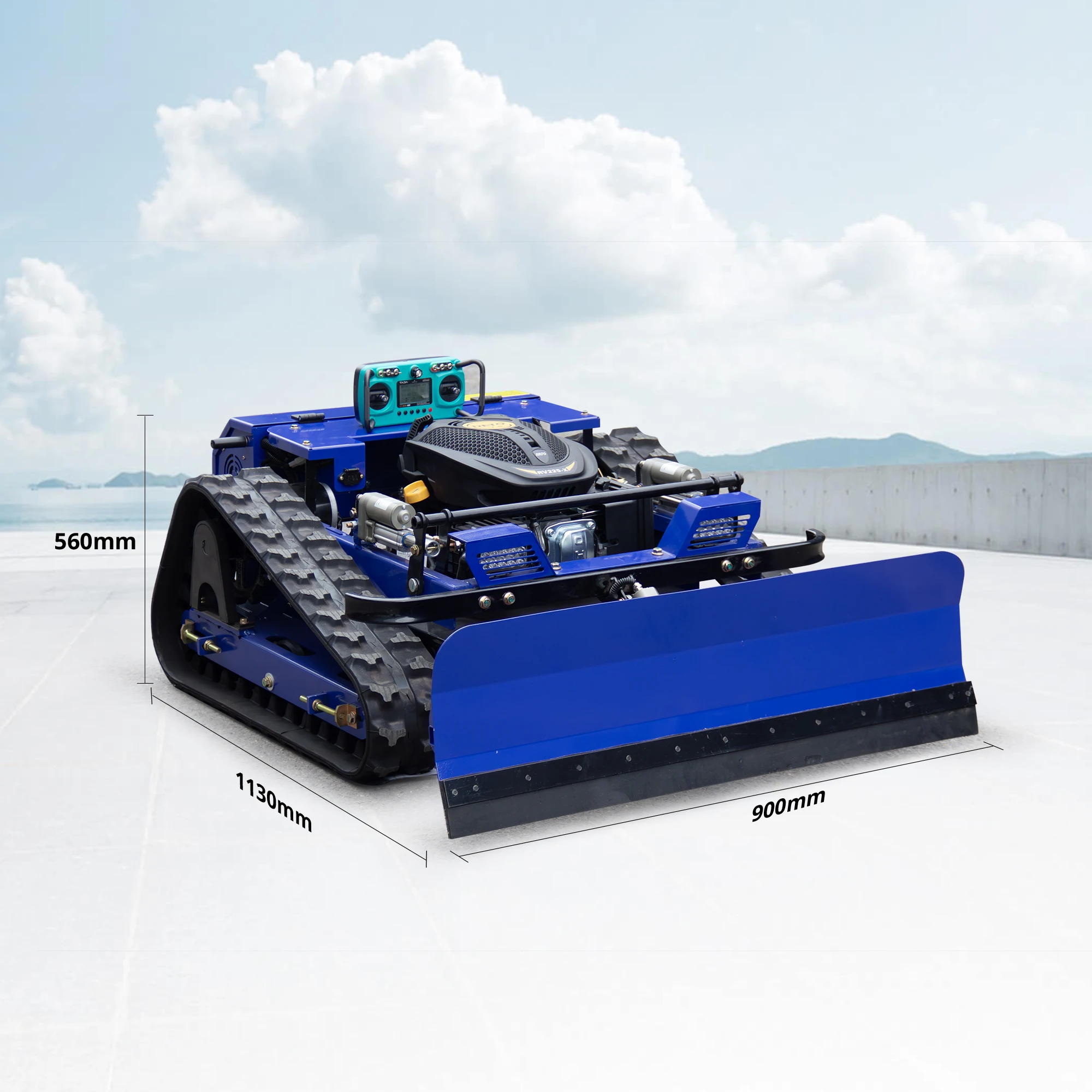 Customized RC Lawn Mower, Rechargeable Remote Control Grass Cutter with Snow Shovel, Safe and Durable, Perfect for Home Garden