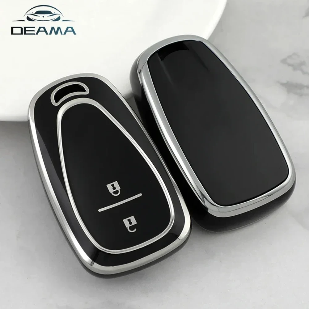 

For Chevrolet Chevy Malibu Camaro Cruze Traverse Spark Equinox Sonic Volt TPU Car Key Case Cover Protect Shell