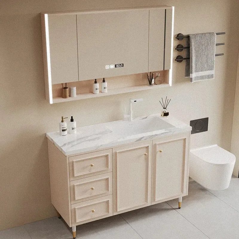 Luxury Partitions Bathroom Cabinet Perfume Makeup Decorations Skincare Cupboard Modern Storage Archivadores Trendy Furniture
