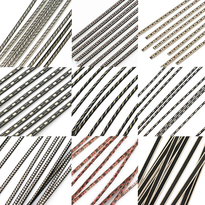 20Pcs 400mm Guitar Binding Flexible Purfling Inlay Decorative line around guitar For Guitar Ukulele Mandolin