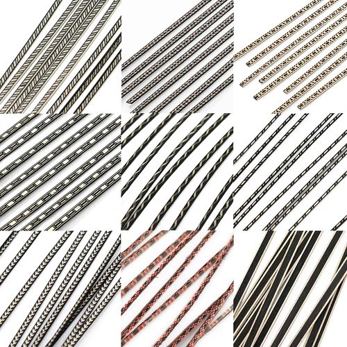 Imagen 1 del producto 20 piezas encuadernación de guitarra de 400mm, incrustación de Purfling Flexible, línea decorativa alrededor de guitarra, mandolina de ukelele