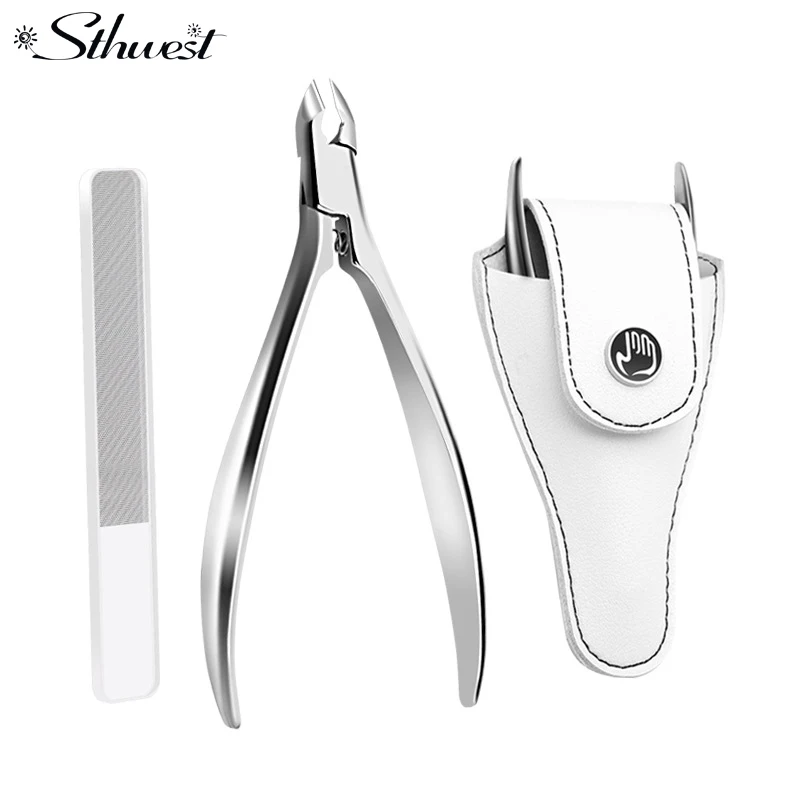 

2PCS Portable Manicure Set Pedicure kit Stainless Steel Nail Clippers Tool Travel Grooming Case Gift Box Nail Scissors set