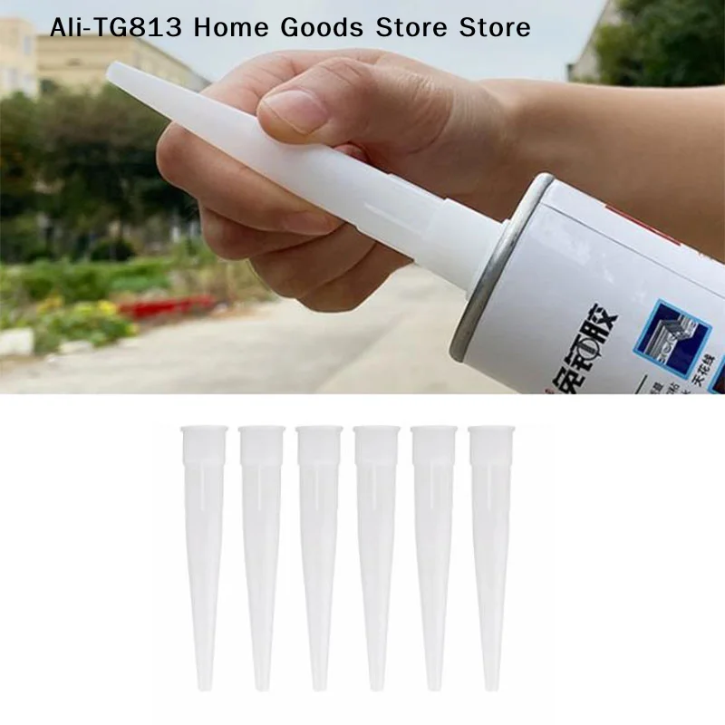 

[TG813]20pcs Universal Caulking Nozzle Glass Glue Tip Mouth Home Construction Tools