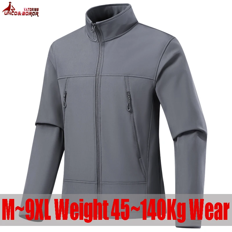 プラスサイズ-8xl-9xl-メンズ-防水ソフトシェルタクティカルジャケット-冬用防風フィッシングジャケット-アウトドアハイキング用ウィンドブレーカーコート
