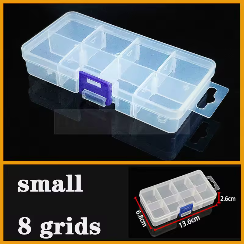 Transparent Plastic box Screw Compartment Box Jewelry Earring Display Case Container Clear Terminal Organizer Tool Storage boxes - Image 14