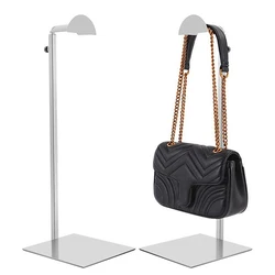 1PCS Adjustable Polished Gold/Silver Hanging Bag Handbag Shelf Display Stand Purses Handbag Holder Rack Organizer Stand Storage
