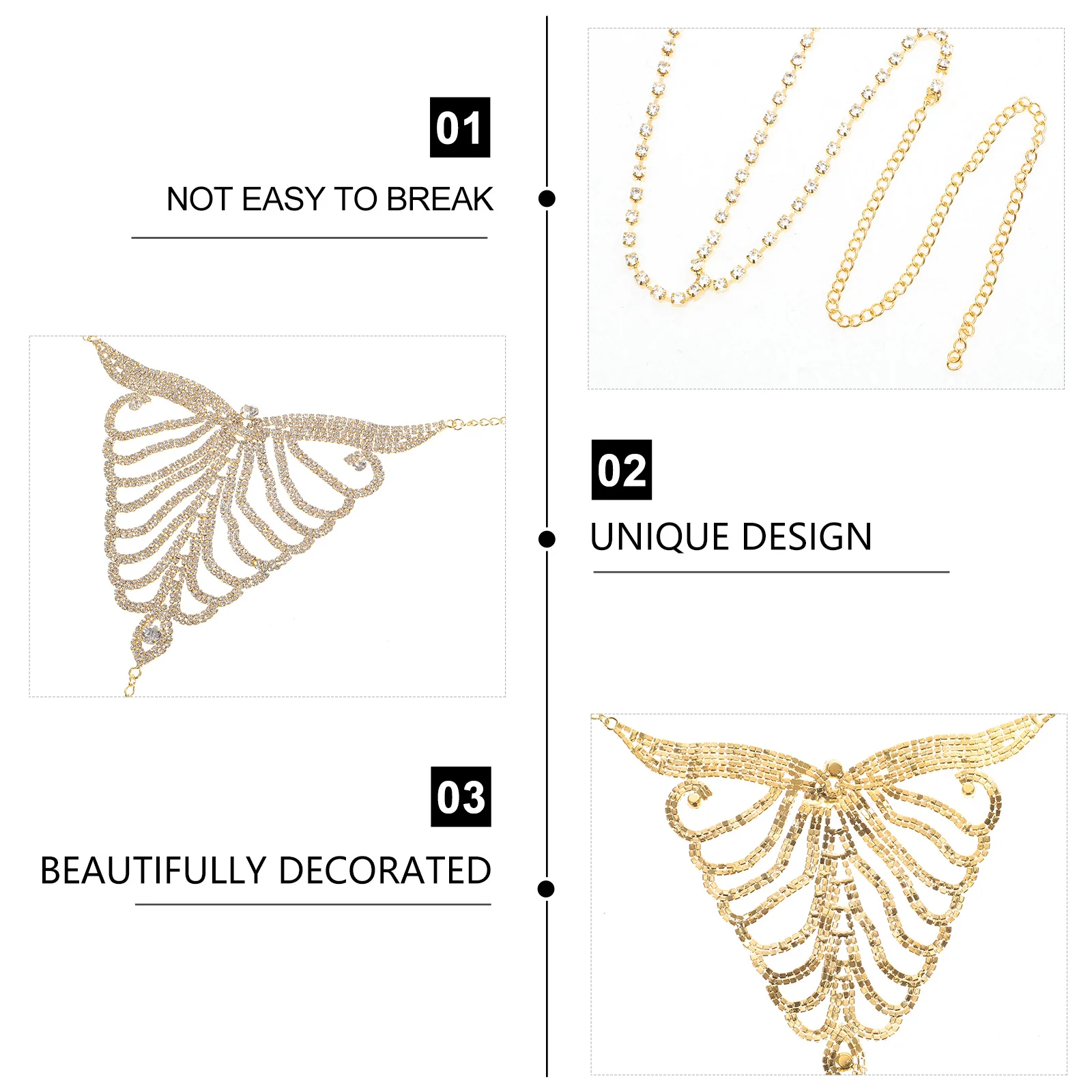 

Rhinestone Waist Body Chain Shiny Rhinestones Nightclub Beach Party Adjustable Women Jewelry Rhinestone Panties