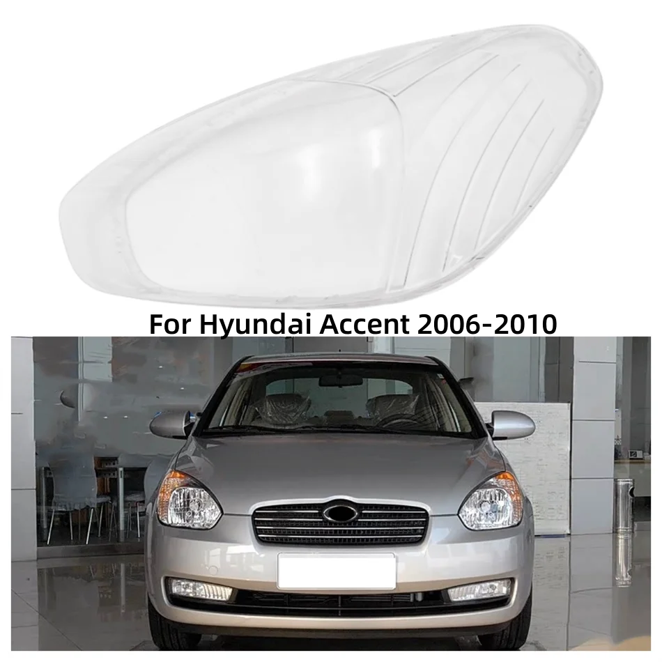 

For Hyundai Accent 2006 2007 2008 2009 2010 Car Accsesories Polycarbonate High Gloss Fully Transparent Headlamp Shell