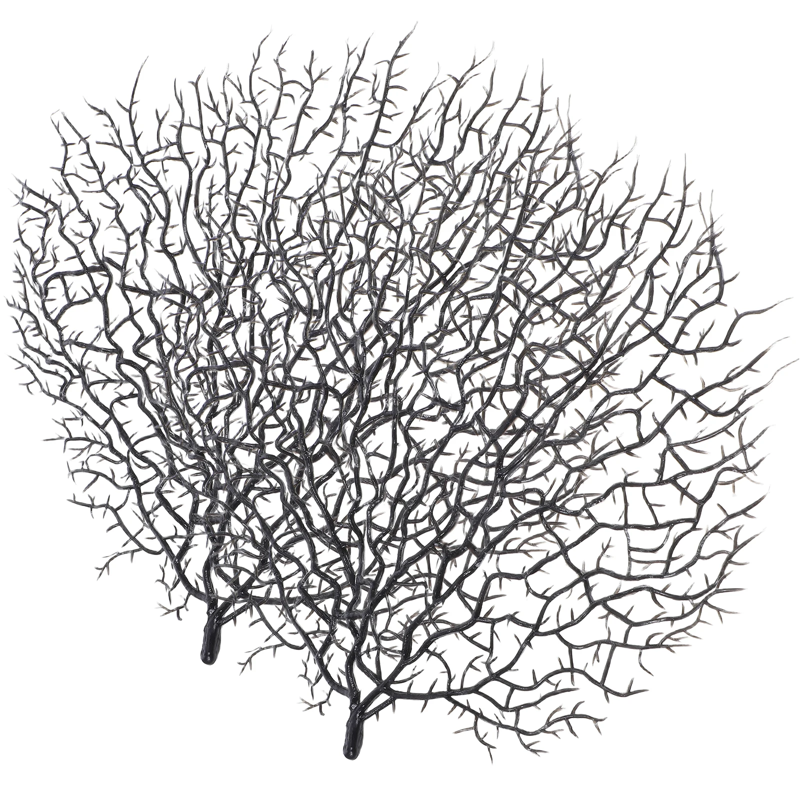 

2pcs Simulation Coral Branch Lifelike Plastic Decorative Aquarium Landscape For Fish Tank Reptile Terrarium Desktop Home Office