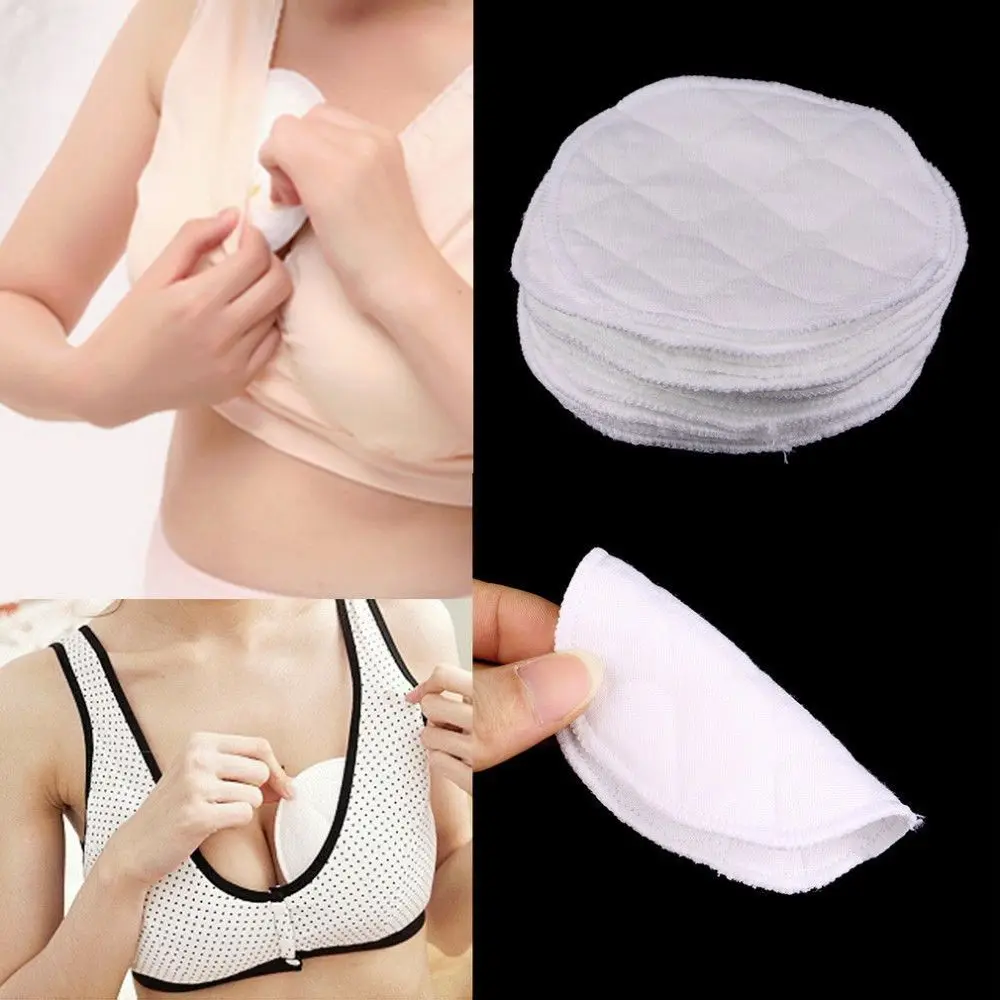 New 12pcs Useful Maternity Feeding Maternal Mammy Anti-overflow Ecological Cotton Breast Pads Washable Reusable Nursing
