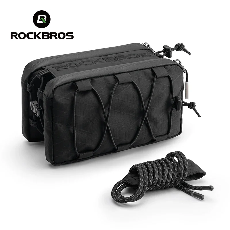 ROCKBROS Bike Bag Top Tube Bag Floating Installation Method Cycling Saddlebags Bicycle Pannier Bag Large Capacity Equipment