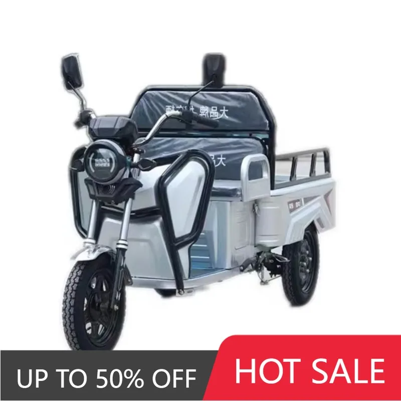 QQA Hot-selling electric tricycle hauling goods Three-wheeled goods Electric bicycle New electric tricycle