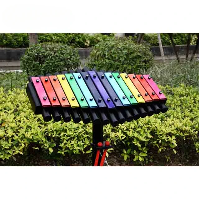 High Quality JMQ-220323 Children's Outdoor Play Musical Instrument Custom Logo Rainbow Steel Percussion Harp for Beginners