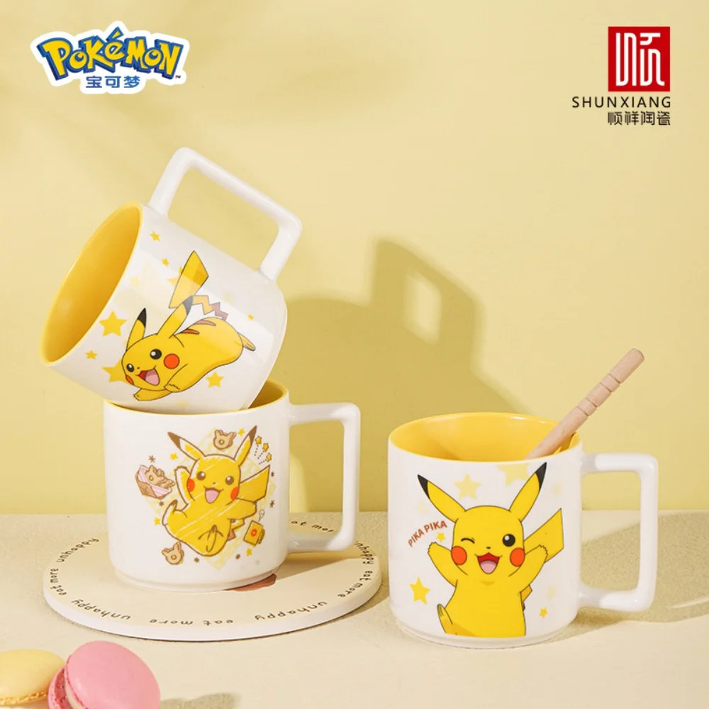 SHUNXIANG Pokémon مرخص بيكاتشو أكواب السيراميك كوب حليب لطيف شرب أدوات المائدة فنجان القهوة هدية الحلوى Kawaii درينكوير المطبخ #1
