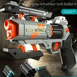 Soft Bullet Revolver Pistol Toy Guns Outdoor Sports Game Birthday Gift Age 6+ Dropshiping