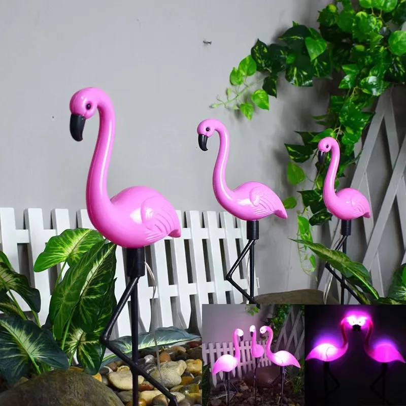 

Solar Flamingo Floor Lamp Lawn Landscape Decoration Courtyard