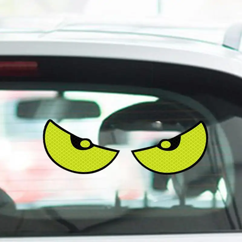 Nastro di avvertimento di sicurezza riflettente per auto Modello occhi di gatto Decalcomanie di sicurezza per la guida notturna per adesivo riflettente per motociclette per camion auto
