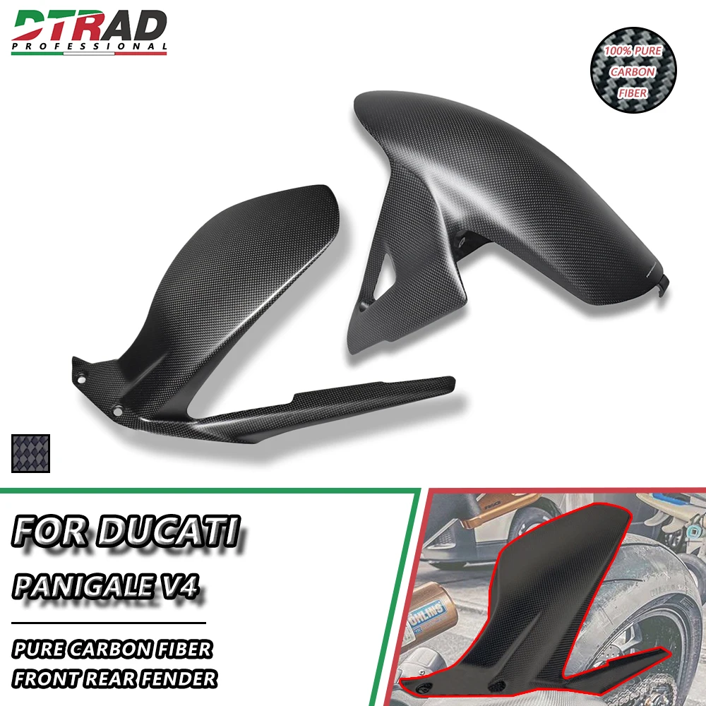 

Front Rear Fender For DUCATI PANIGALE V4 1100 S Corse R 1000 SP SP2 Superleggera Carbon Fiber Hugger Mudguard Motorcycle