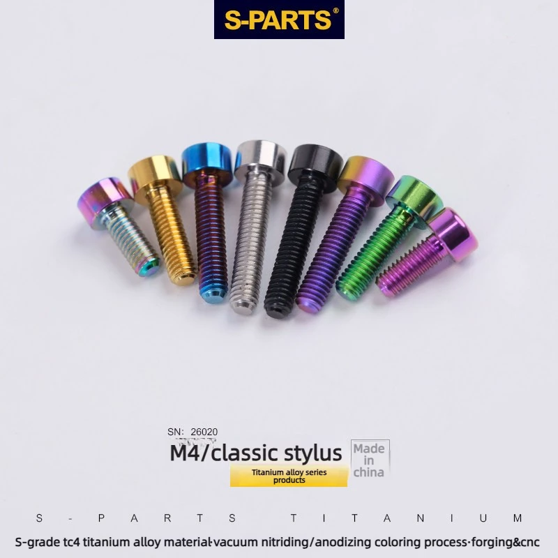 

2 шт. универсальных велосипедных винтов M4x20 мм с полукруглой головкой из сплава, классический стиль, крепежные винты для фурнитуры