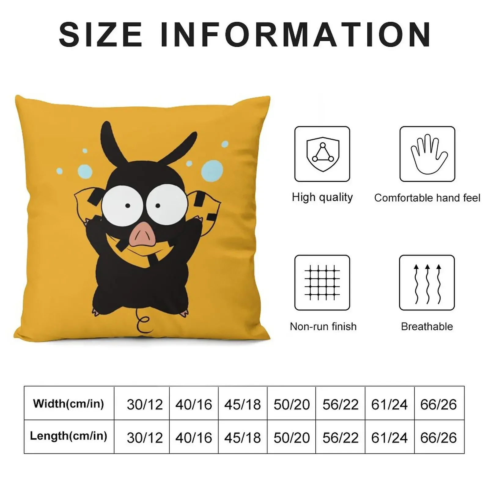 P-Chan (Ryoga Hibiki) from Ranma 1/2 Throw Pillow Embroidered Cushion Cover Cushions Cover pillow