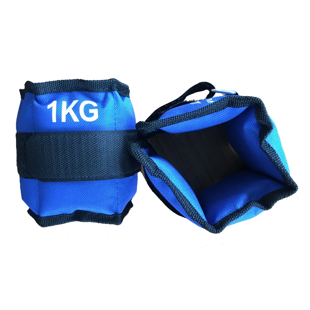 1kg/pair Adjustable Wrist Ankle Iron Sand Bag Straps Training Ankle For Exercise Fitness