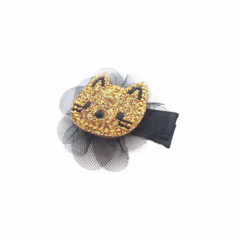 

6 pcs Petal Kitten Hair Clip Sequins Kids Clips Child Accessories Girls Fashion Cat Design Baby Toddler Newborn Hairpin