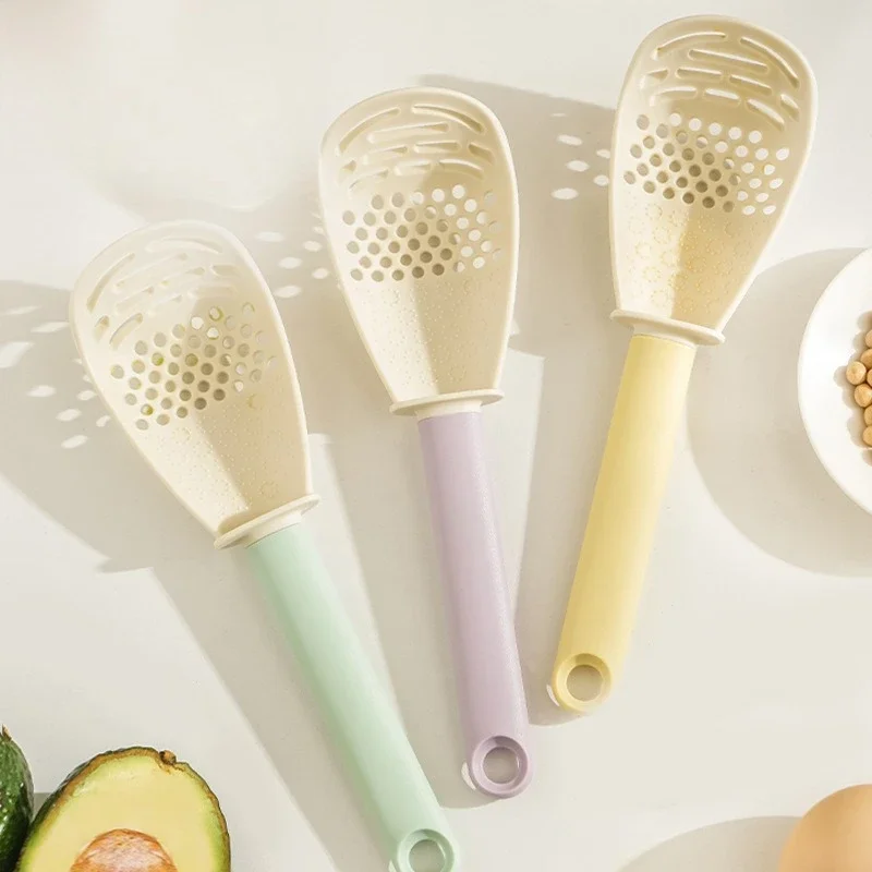 

Multifunctional Baby Food Masher Spoon Potato Mud Press, Household Kitchen Grinding Strainer Scoop For Infant Supplementary Food