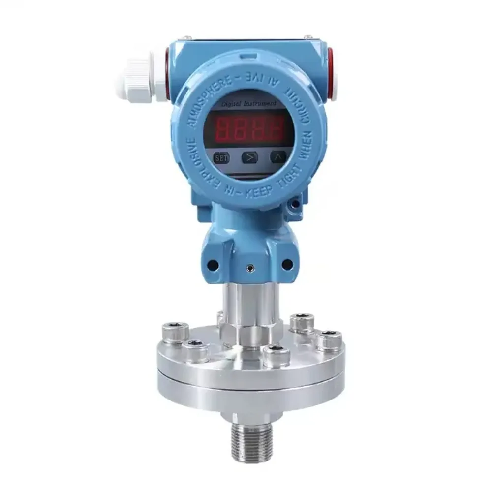 

316L Flange diaphragm type pressure sensor 4-20ma display transmitter